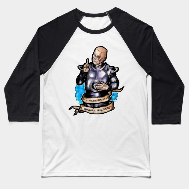 Kryten Red Dwarf Baseball T-Shirt by Inking Imp